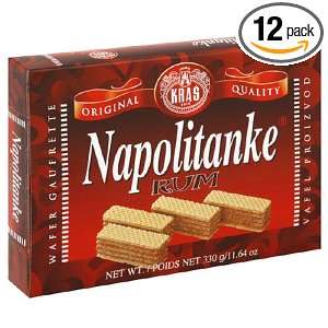 Kras Napolitanke Rum Wafers (Rum Wafers), 11.64 Ounce Packages (Pack 