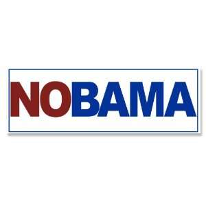  Anti Obama Red White Blue NObama Bumper Sticker 