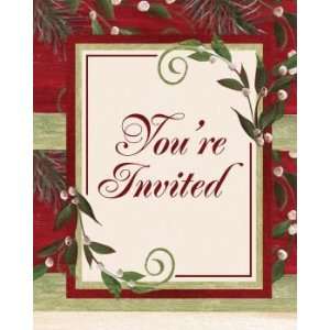   Holiday Christmas Invitations 8 Per Pack