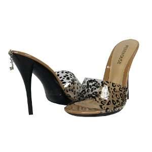  Womens Sexy Leopard Print High Heel Shoes   Size 7