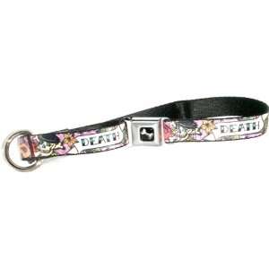  Buckle Down Death or Glory Pink 15 26 Large Dog Collar 