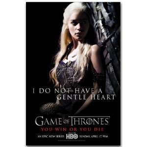  Game of Thrones Poster   Teaser Flyer Tv Show   11 X 17 