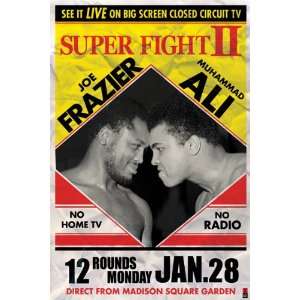  Muhammad Ali (Vs Joe Frazier, Super Fight II) Framed 