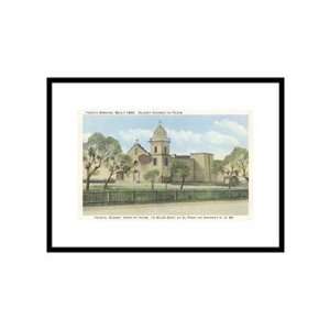  Ysleta Mission, El Paso, Texas Pre Matted Poster Print 