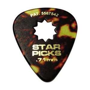  Everly Star Grip Classic Shell Celluloid Guitar Picks Thin 