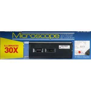  Illuminated 30X Power 8X Magnifier Microscope Office 