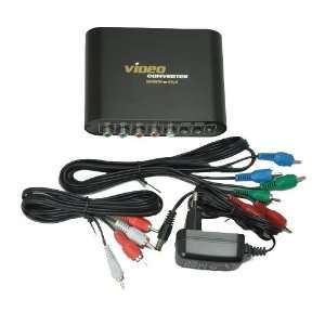  New LKV7600 Component Video Audio to VGA Converter Connect 