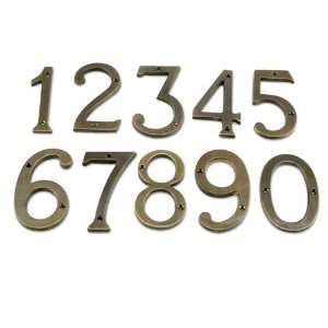  Traditional House Number 2   Antique Brass   4