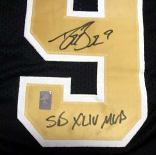   Brees Autographed New Orleans Saints Black Jersey SB XLIV MVP PSA/DNA