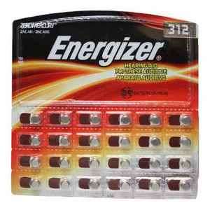Energizer Tear Pack Size 312 Hearing Aid Battery 24pk  