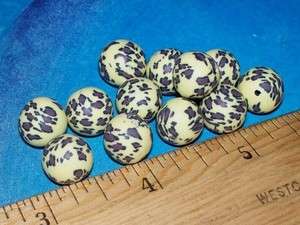 Fimo Beads   Patterned Focals 12mm   12 pieces   8 818  