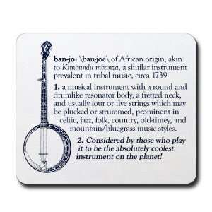  Banjo Definition Blue Music Mousepad by  Sports 