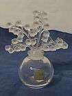 vintage lalique clairefontaine crystal perfume bottle flacon lily 