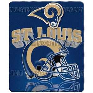  St. Louis Rams NFL Light Weight Fleece Blanket (Grid Iron 