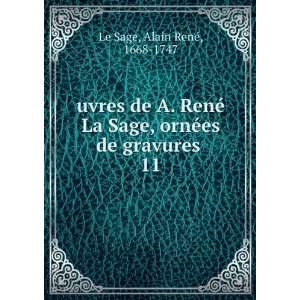   , ornÃ©es de gravures . 11 Alain RenÃ©, 1668 1747 Le Sage Books