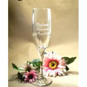  Personalized Wedding Toasting Glass/3796 