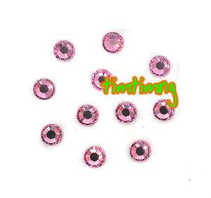 200 Korea 2.4mm Rhinestones Crystal Pink Nail Art  
