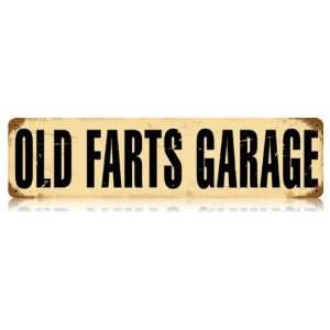  Old Farts Garage Humor Vintage Metal Sign   Garage Art 