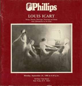 PHILLIPS LOUIS ICART Prints Drawings Paintings 1980  