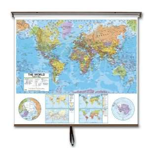  World Advanced Political Classroom Wall Map Office 
