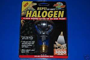 ZOOMED Reptile 50W 50 watt Heat Halogen Bulb Lamp  