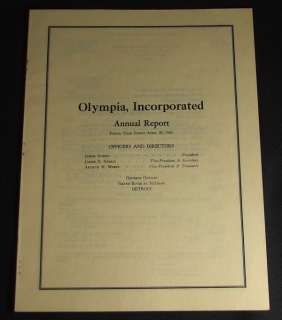 1941 Olympia Stadium Corporate Bond Report * Mint Condition  
