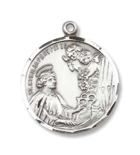 Sterling Silver St. Cecilia Medal Saint Protector Patro  