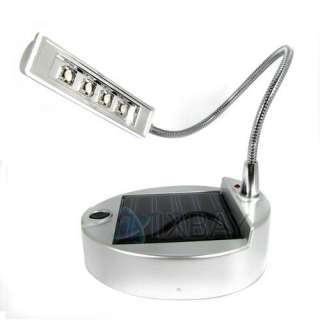 Solar Powered Mini Desk Lamp Flexible LED Light Illuminator For Laptop 
