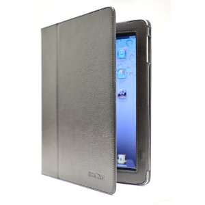 AM amCase(TM) iPad 3 Leather Case and Flip Stand(Black) for Apple iPad 