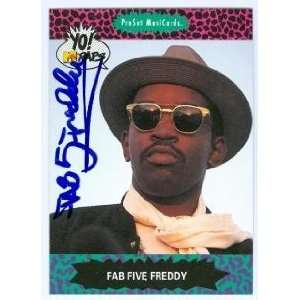   Five Freddy Autographed Yo MTV Raps Trading Card