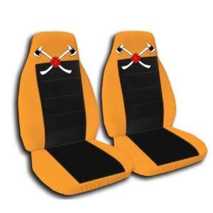 Orange and Black AXE seat covers. 40/20/40 seats for a 2007 to 2012 