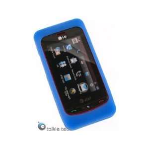  Protective Silicone Cover Case Transparent Blue For LG 