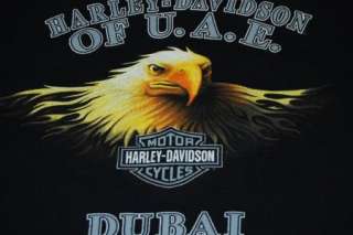 harley davidson dubai foreign t shirt light damage medium  