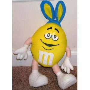  Yellow M&M Plush with Bunny Ears for Easter 13 