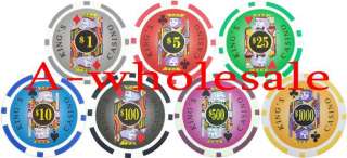 1,000 11.5G REAL CASINO STYLE POKER CHIPS SET With Case  