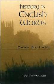 History in English Words, (0940262118), Owen Barfield, Textbooks 
