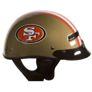   Gold Small NFL San Francisco 49ers Motorcycle Half Helmet Automotive