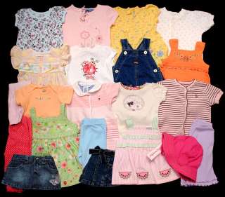 BABY GIRL CLOTHES LOT BABY GAP HILFIGER 3 MONTHS 3 6 6 9 MONTHS 6 12 