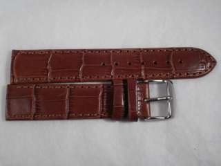 19mm Brown Saddle Leather Watch Band Brand New  