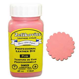 Pink Zeli Pro Leather Dye 4oz  