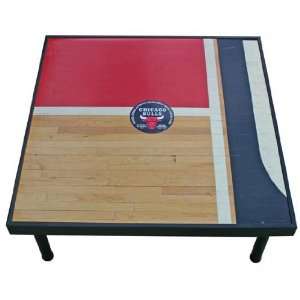 Chicago Bulls United Center 4x4 foot Game Used Coffee Tables (Upper 