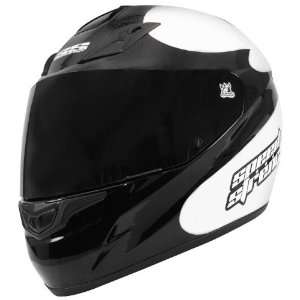Speed & Strength SS2000 Full Face Motorcycle Helmet Black/White Twist 