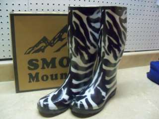 Cowboy Rubber Muck Barn Boots Zebra Print Ladies Sz 11  