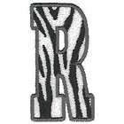 ZEBRA PRINT LETTER Embroidered Iron on Patch items in Shesthecrafty1 
