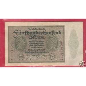  Germany 500000 Mark May 1 1923 Berlin 