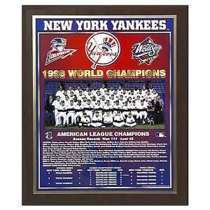  MLB Yankees 1998 World Series Plaque