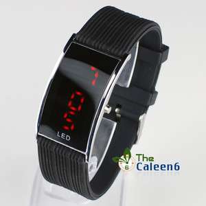   Silicone LED Sports Unisex Fashion Digital Wrist Watch 2 Colors 1030