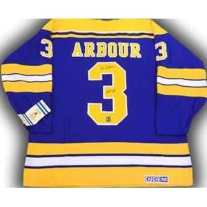  Al Arbour Autographed Hockey Jersey (St. Louis Blues 