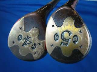 SET WOODS 1973 POWERBILT H + B 80850* GOLF CLUBS  