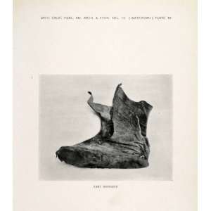 1923 Print Yahi Yana Moccasin Deerskin Footwear Clothing Tribe Native 
